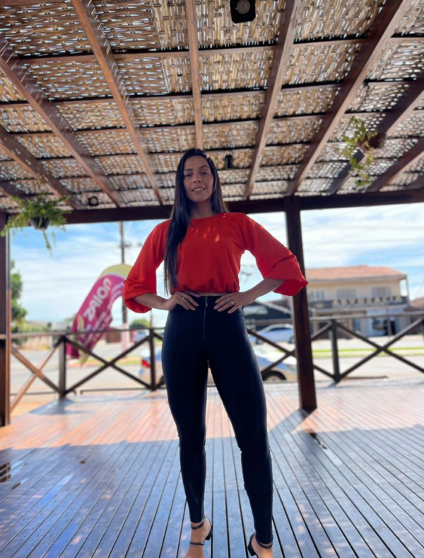 Malha Prada Skinny com Ziper
